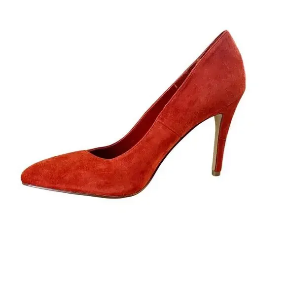 NEW Dolce Vita Vita
Red Suede Classic Pumps Size 9 - Picture 1 of 6